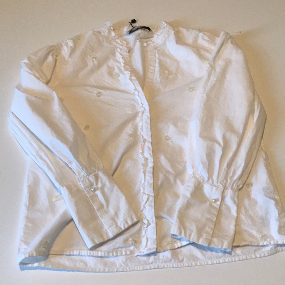 Zara Basic White Long Sleeve - image 1